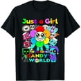 thumbnail image 1 of Just a Girl Who Loves Dandy's World Costume For Girls Women T-Shirt, 1 of 5
