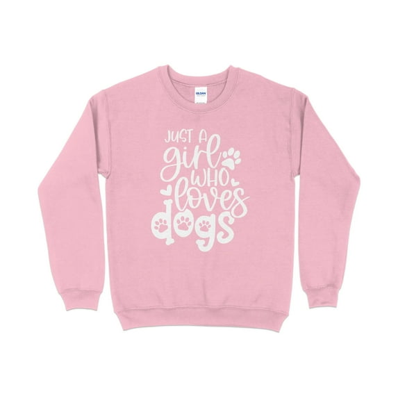 Just a Girl Who Loves Dogs Sweatshirt, Dog Mama Sweatshirt, Dog Mom Gift, Dog Mom Sweatshirt