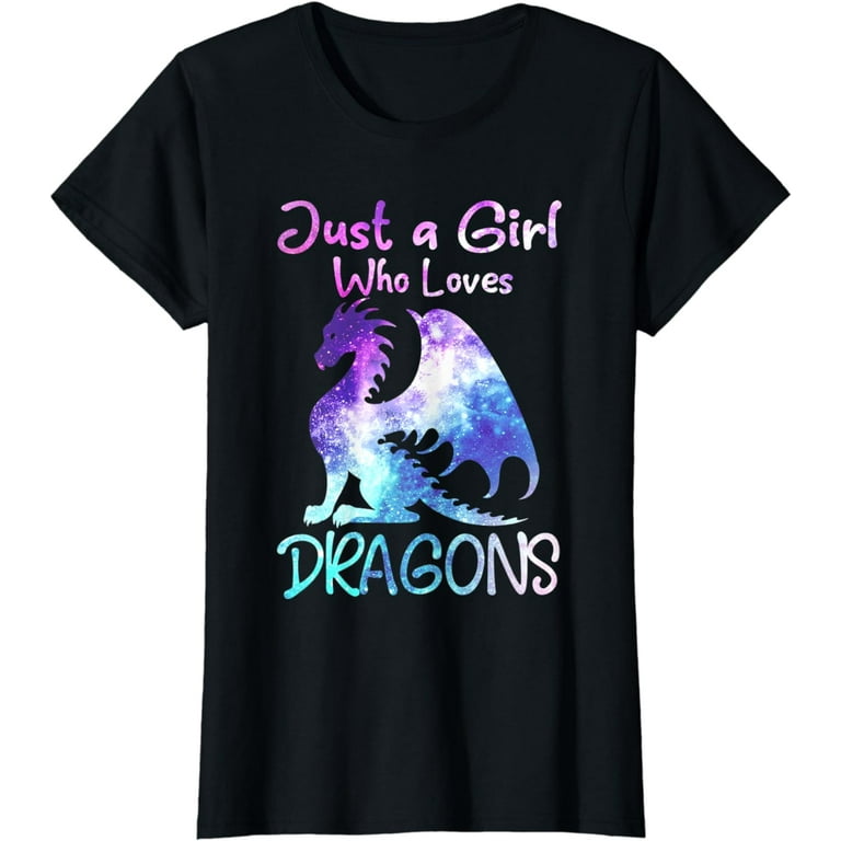 This Girl Loves Dragons - Funny Cute Dragon T-Shirt This Girl Loves Dragons - Funny Cute Dragon T-Shirt