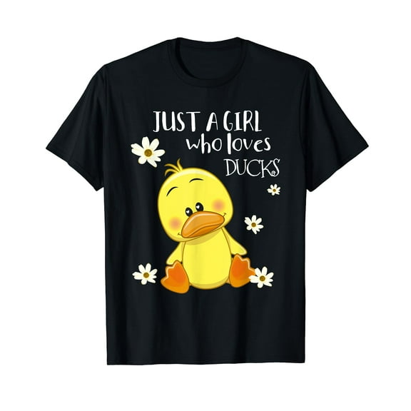Just a Girl Who Loves Ducks - Cute Duck Lover Owner T-Shirt