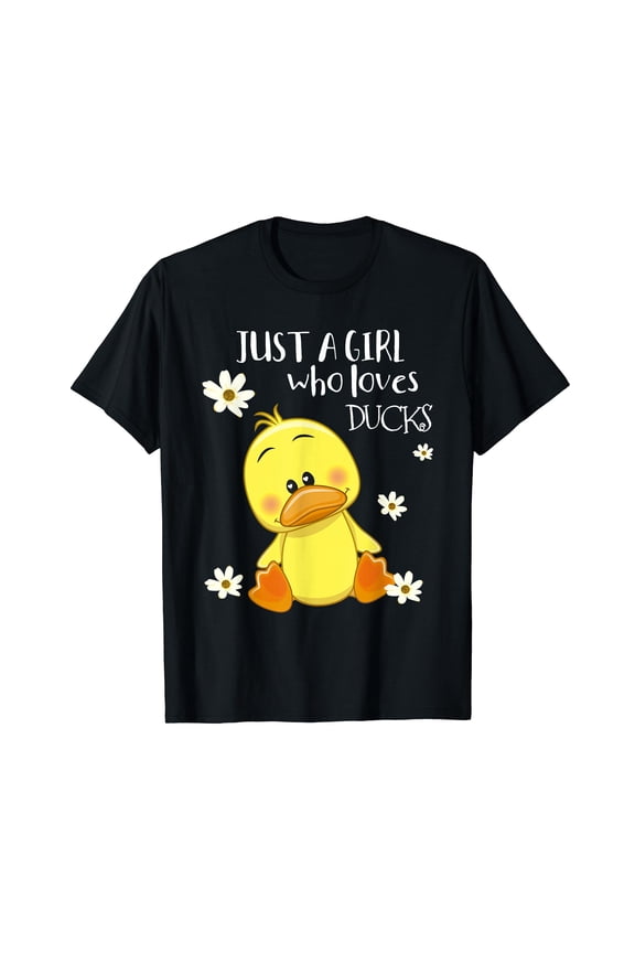 Just a Girl Who Loves Ducks - Cute Duck Lover Owner T-Shirt