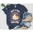 thumbnail image 1 of Just a Girl Who Loves Guinea Pigs Shirt - Cute Guinea Pig Graphic Tee - Fun Animal Lover Shirt - Best Cute Guinea Pig Lovers TSHIRT All Size S-5XL, 1 of 5