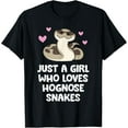 thumbnail image 1 of Just a Girl Who Loves Hognose Snakes T-Shirt, 1 of 4