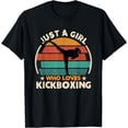 thumbnail image 1 of Just a Girl Who Loves Kickboxing Kickboxer Girls Women T-Shirt, 1 of 3