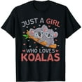 thumbnail image 1 of Just a Girl Who Loves Koalas Cute Koala Lovers Girls T-Shirt, 1 of 3
