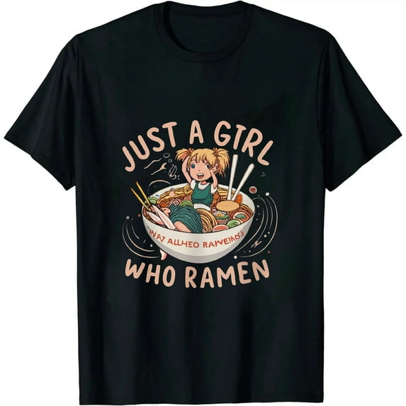 Just a Girl Who Loves Ramen Japanese Noodles I love Ramen T-Shirt