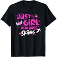 thumbnail image 1 of Just a Girl Who Loves Skiing T-Shirt, 1 of 3
