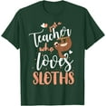 thumbnail image 1 of Just a Girl Who Loves Sloths Teacher Christmas Gift Idea Unisex T-Shirt for Men Women Kids Toddler, 1 of 5
