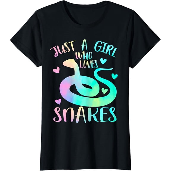 Just a Girl Who Loves Snakes Cute Snake Themed Lover Girls T-Shirt