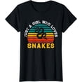 thumbnail image 1 of Just a Girl Who Loves Snakes T-Shirt, 1 of 4
