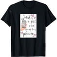thumbnail image 1 of Just a Girl Who Loves Their Cell Phone, Gifts for Teen T-Shirt, 1 of 5