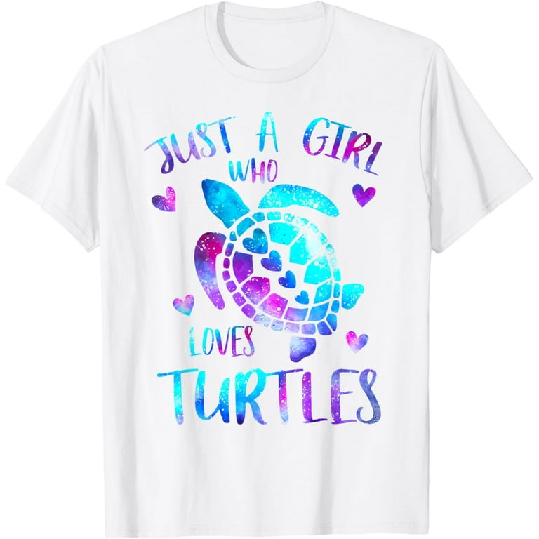 Vintage Sea Turtle T-Shirt - Just A Girl Who Loves Turtles Vintage Sea Turtle T-Shirt - Just A Girl Who Loves Turtles