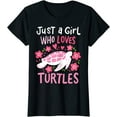 thumbnail image 1 of Just a Girl Who Loves Turtles Turtle Gift T-Shirt, 1 of 3