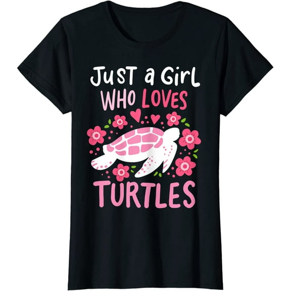 Just a Girl Who Loves Turtles Turtle Gift T-Shirt
