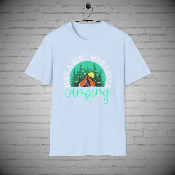 Just a Girl who Loves Camping t-shirt, Camping Gift