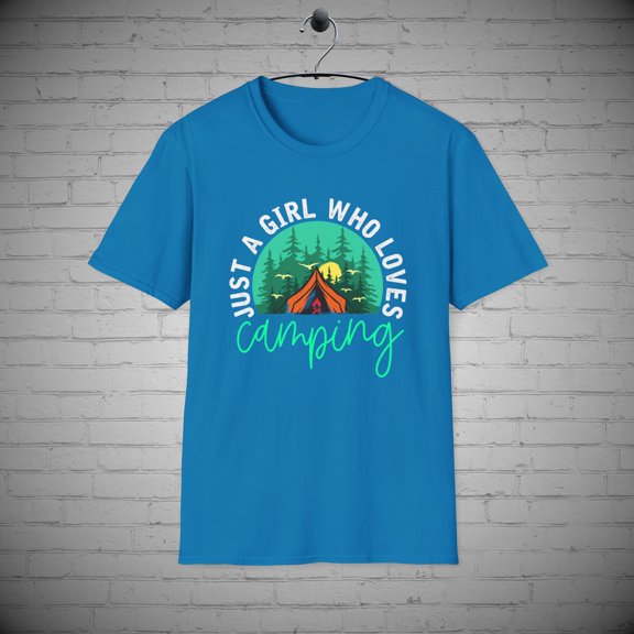 Just a Girl who Loves Camping t-shirt, Camping Gift