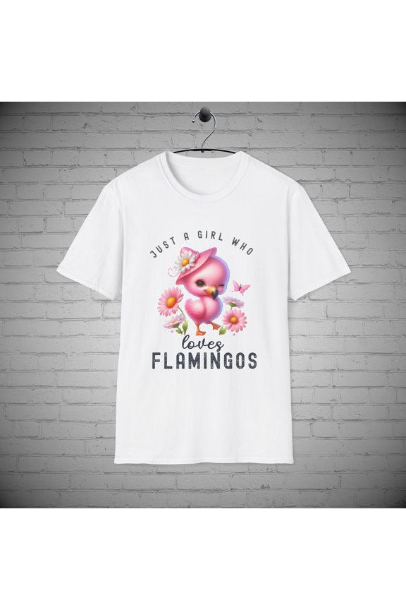 Just a Girl who Loves Flamingos t-shirt, Flamingo tee, Flamingo Lover Gift