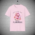 thumbnail image 1 of Just a Girl who Loves Flamingos t-shirt, Flamingo tee, Flamingo Lover Gift, 1 of 1
