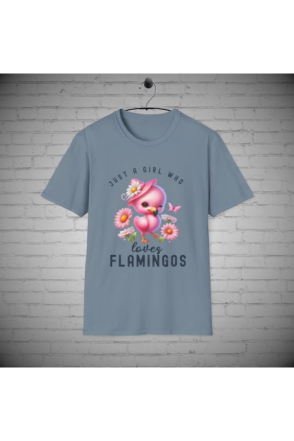 Just a Girl who Loves Flamingos t-shirt, Flamingo tee, Flamingo Lover Gift