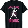 thumbnail image 1 of Just a Girl who loves Boxing Boxer Girls Kids T-Shirt, 1 of 3