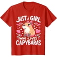 thumbnail image 1 of Just a Girl who loves Capybaras Unisex T-Shirt for Men Women Kids Toddler, 1 of 5