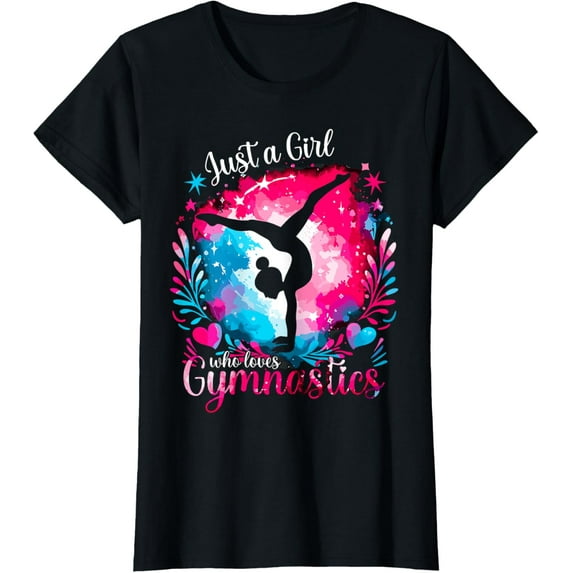 Just a Girl who loves Gymnastics Cartwheel T-Shirt