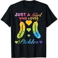 thumbnail image 1 of Just a Girl who loves Pickles T-Shirt, 1 of 4