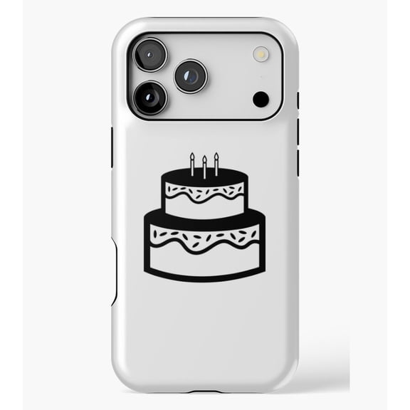 Just a Happy Birthday Cake M2450, Protective Case for iPhone 17 16 15 14 13 12 11 Pro Max – Modern Unisex Style