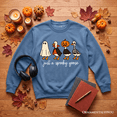 thumbnail image 1 of Just a Spooky Goose Sweatshirt, Funny Halloween Costumes Sweater, 1 of 11