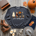 thumbnail image 1 of Just a Spooky Goose Sweatshirt, Funny Halloween Costumes Sweater, 1 of 11