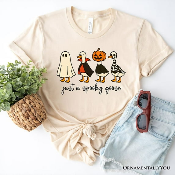 Just a Spooky Goose T-Shirt, Funny Halloween Costumes Tee