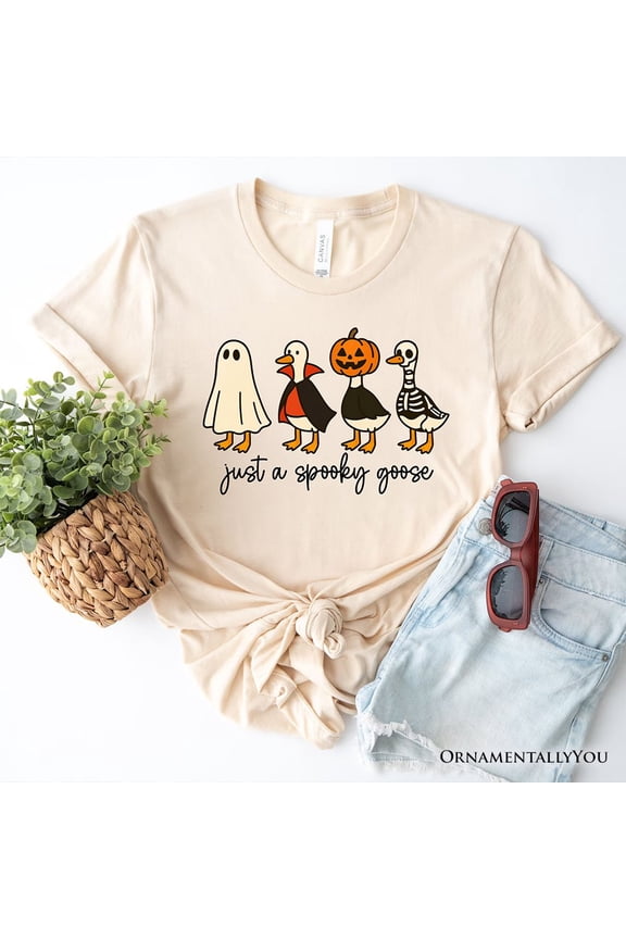 Just a Spooky Goose T-Shirt, Funny Halloween Costumes Tee