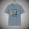 thumbnail image 1 of Just a Woman who Loves to Sew T-Shirt, Sewing Gift, Quilter Lover tee, 1 of 1