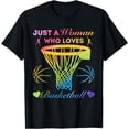 thumbnail image 1 of Just a Woman who loves Basketball T-Shirt, 1 of 4
