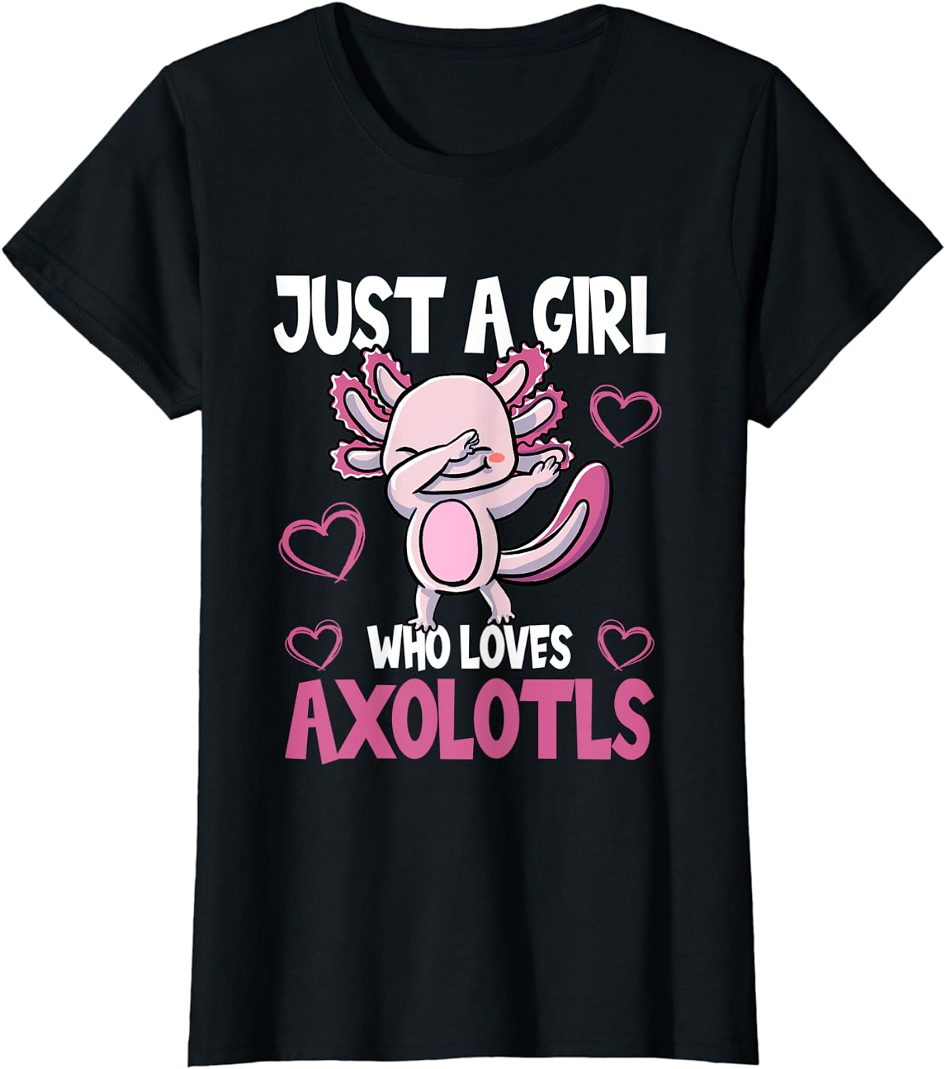 Lámina Artística «Cute Funny Axolotl, Just A Girl Who Loves Axolotls Idea De Regalo Femenina Para Los Amantes De Las Salamandras De Zamacreative