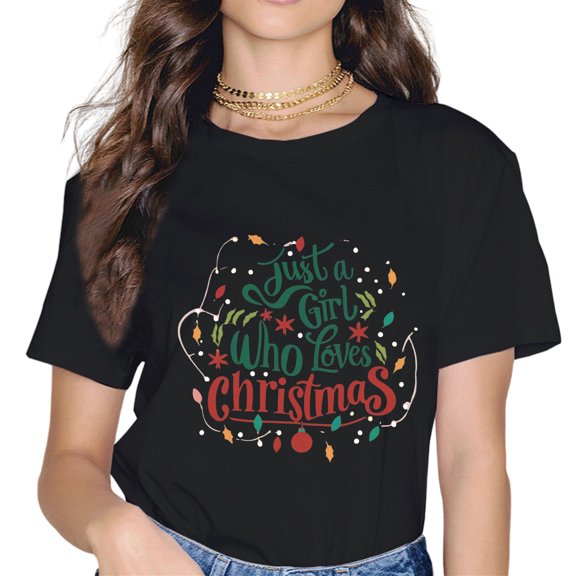 Just a girl who loves christmas T-Shirt