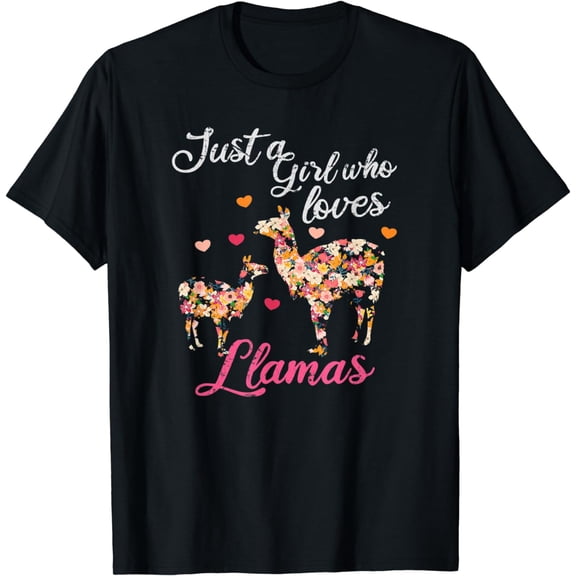 Just a girl who loves llamas T-Shirt