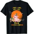 thumbnail image 1 of Just a girl who loves pigs and halloween T-Shirt, 1 of 3