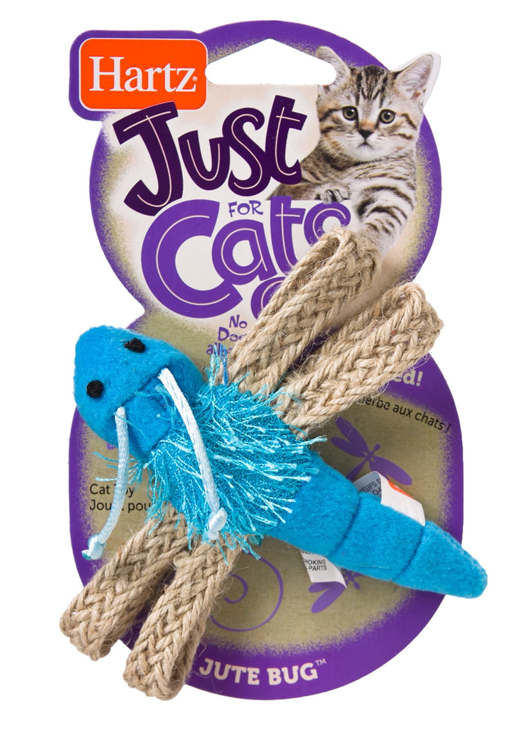 Just for Cats Jute Bugs Plush Cat Toy with Jute Wings & Bell