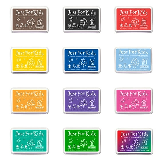 Hero Arts Just for Kids Get Them All Ink Pad Bundle, Pack of 12