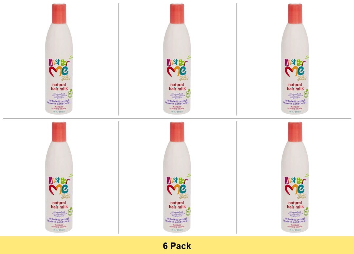 Just for Me Natural Hair Milk Oil Hydrate & Protect Leave-In Conditioner 10 fl. oz - 6 Pack