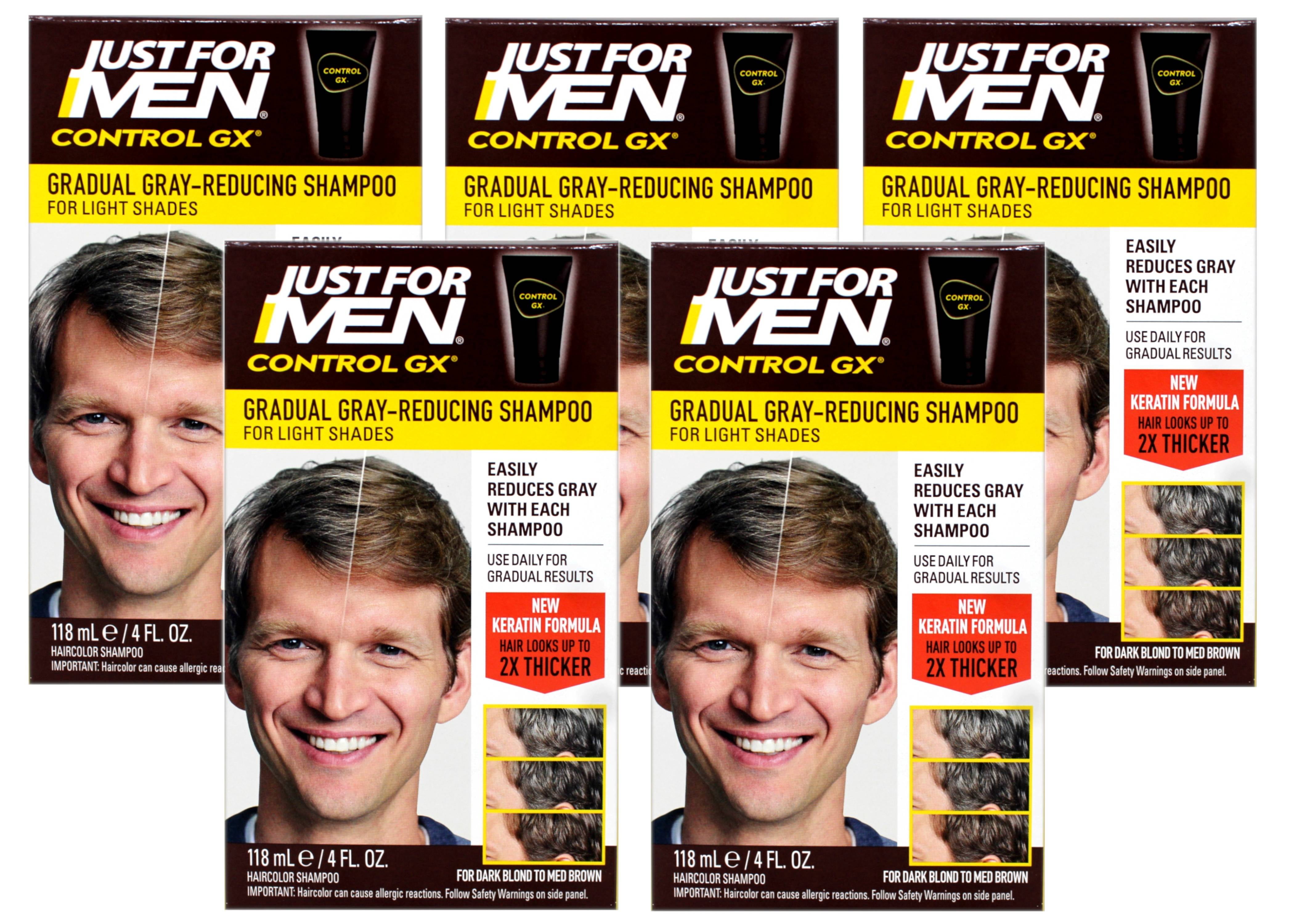 Just for Men Control GX Grey Reducing Shampoo for Lighter Shades
