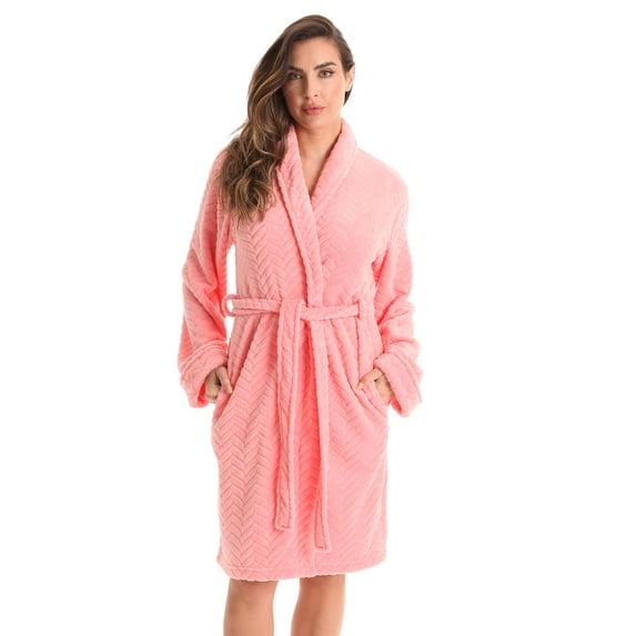 Just love Women's Robe / Bath Robe - Lightweight and Comfortable (Coral, Large, Regular)