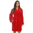 thumbnail image 1 of Just love Women's Kimono Robe / Bath Robe - Lightweight and Comfortable (Red, Large, Regular), 1 of 2