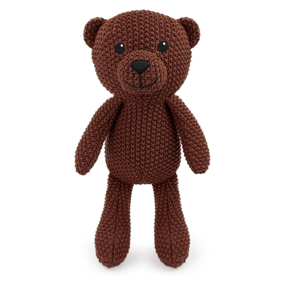 Just qunseen 10.6" Teddy Bear Plush Toy Soft Crochet Bear for Kids