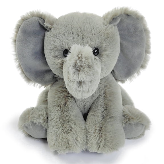 Just qunseen 8.5'' Elephant Plush Toy Stuffed Animal Soft Cute Educational for Kids Gift