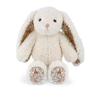 Just qunseen 8.6 Floral Ear Bunny Plush Toy Stuffed Animal Educational for Kids Gift