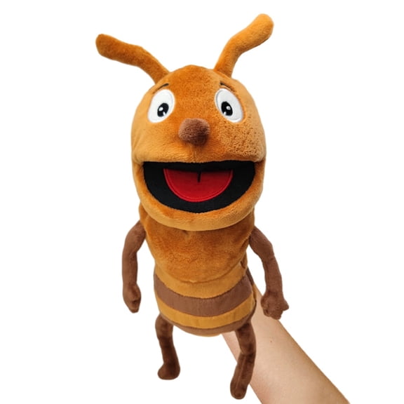 Just qunseen Ant Hand Puppet 14.5''Plush Toy Soft Puppet Storytelling for Kids Gift