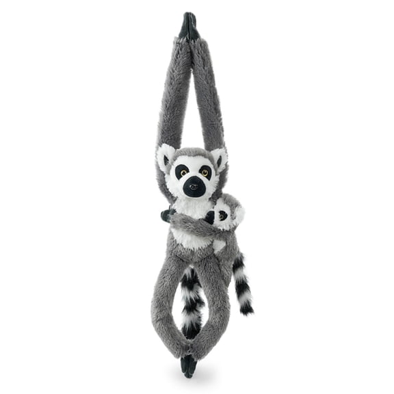Just qunseen Hanging Lemur 2Pcs Set Soft Stuffed Animal Interactive Educational Gifts For Kids