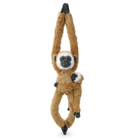 Just qunseen Hanging Monkey&Mom and Baby Monkey 2Pcs Set Stuffed Animal Interactive Gift for Kids